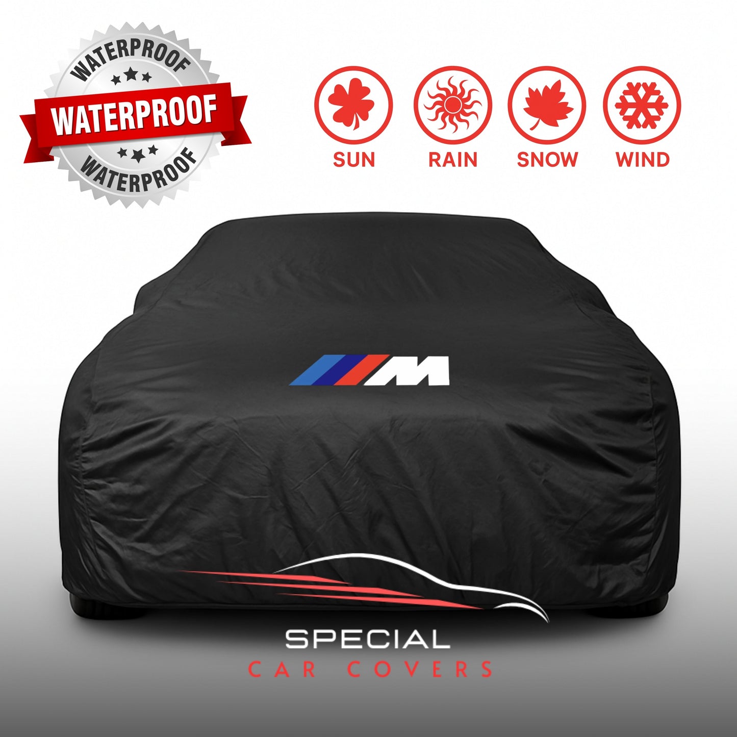 BMW outdoor car cover with custom logo – waterproof and lightweight