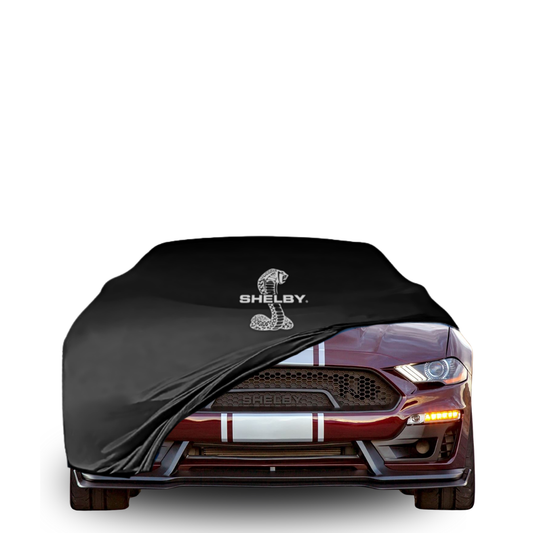 Custom indoor car cover for Shelby Super Snake with Shelby logo